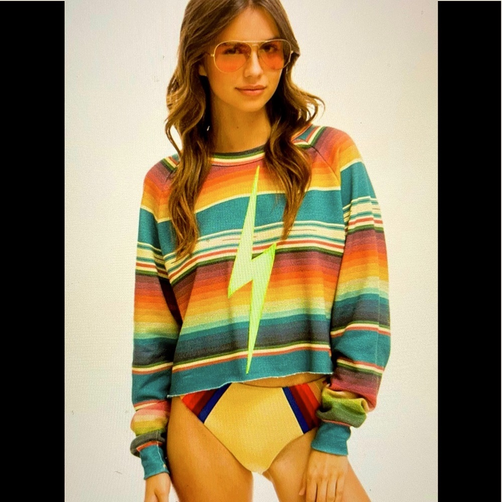 Aviator nation cropped hoodie